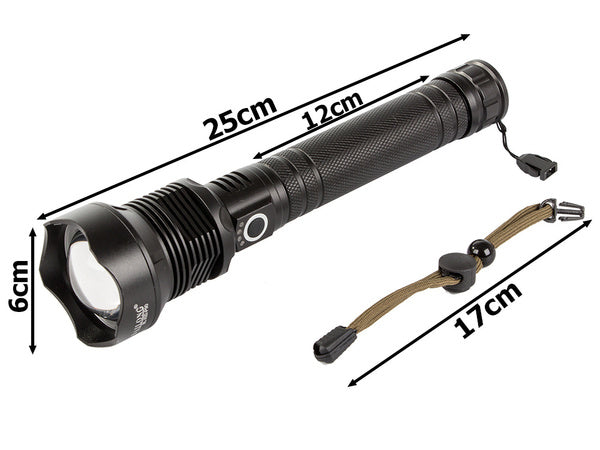Karinis policijos žibintuvėlis cree xhp90 power