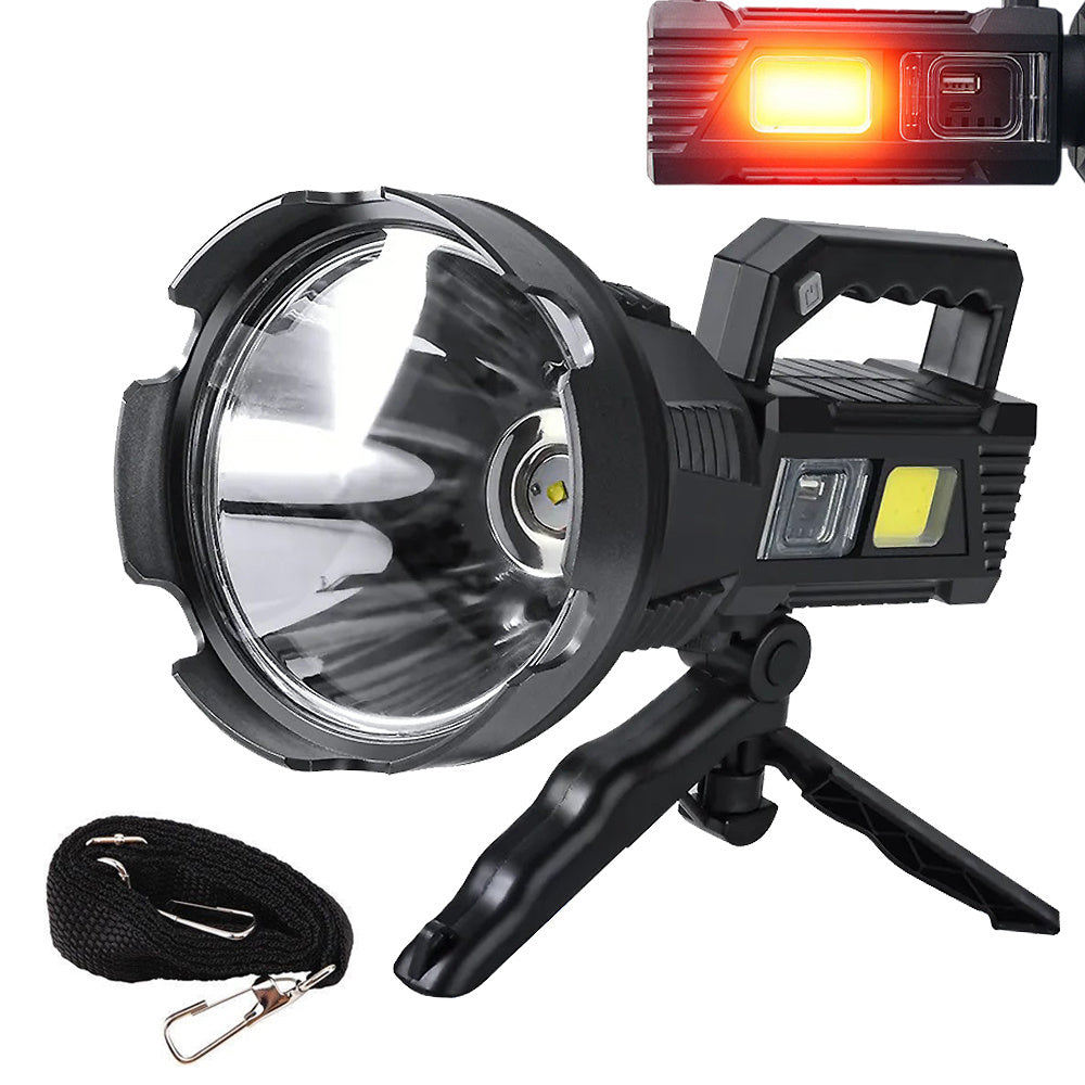 Žibintuvėlis prožektorius trikojis cree led xhp50 cob