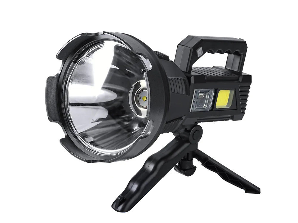 Žibintuvėlis prožektorius trikojis cree led xhp50 cob