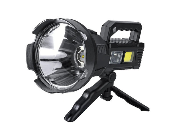 Žibintuvėlis prožektorius trikojis cree led xhp50 cob