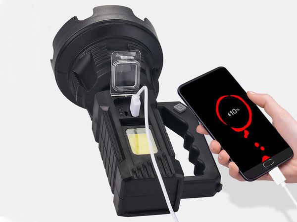 Žibintuvėlis prožektorius trikojis cree led xhp50 cob
