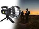 Žibintuvėlis prožektorius trikojis cree led xhp50 cob
