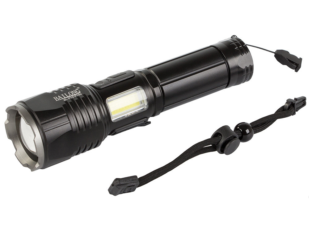 Taktinis žibintuvėlis bailong cree cob led xhp160 galia