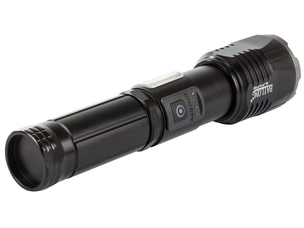 Taktinis žibintuvėlis bailong cree cob led xhp160 galia