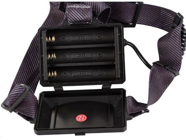 Galvos žibintuvėlis bailong vadovaujama cree xhp160 powerbank