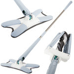 Plokščia šluostė grindims valyti su valytuvu rotaciniu sukamuoju valytuvu