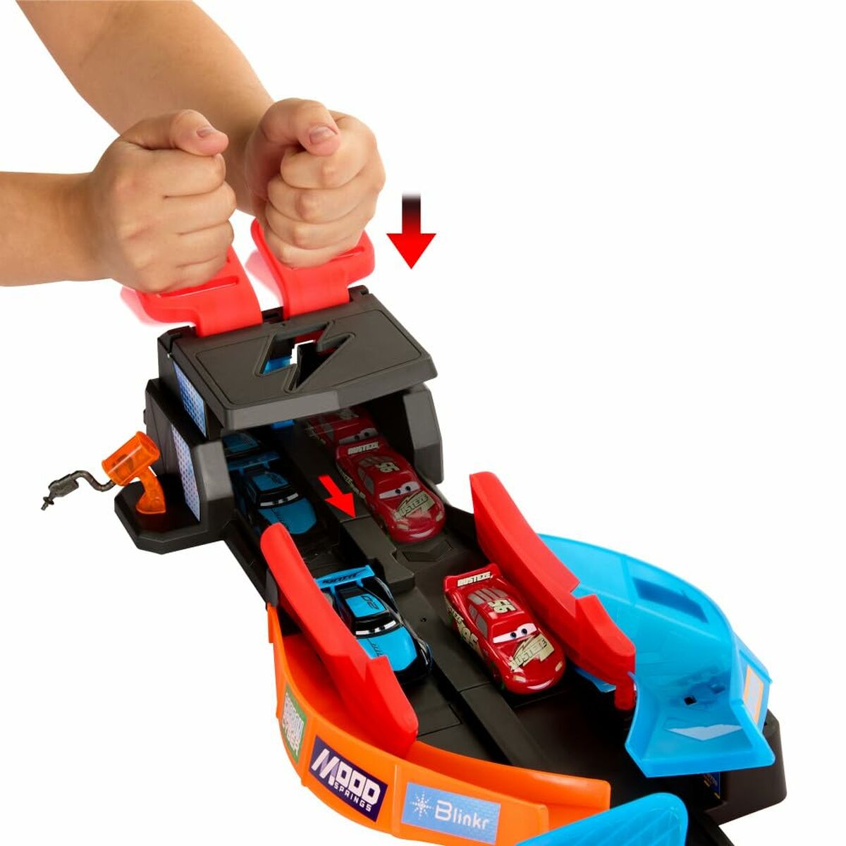 Paleidimo trasa Mattel Glow Racers Šviesti tamsoje