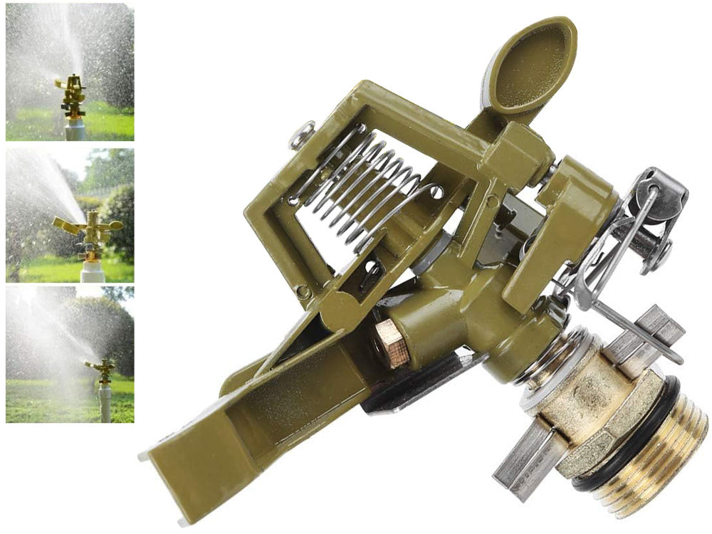 360° kampu besisukantis pulsuojantis metalinis vejos purkštuvas