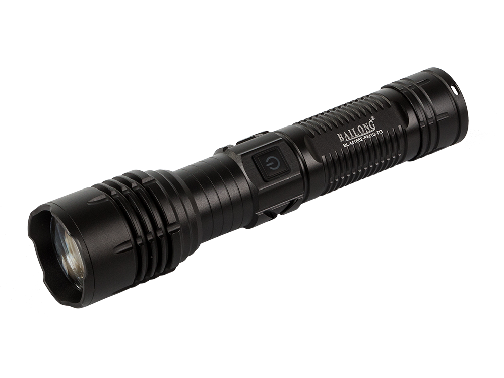 Taktinis žibintuvėlis bailong strong led pm10-tg zoom