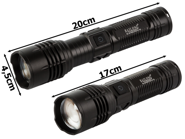 Taktinis žibintuvėlis bailong strong led pm10-tg zoom