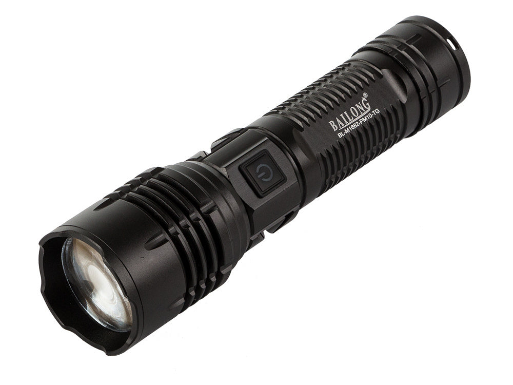 Taktinis žibintuvėlis bailong strong led pm10-tg zoom