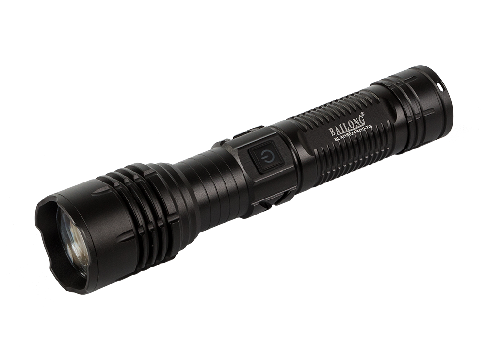 Taktinis žibintuvėlis bailong strong led pm10-tg zoom