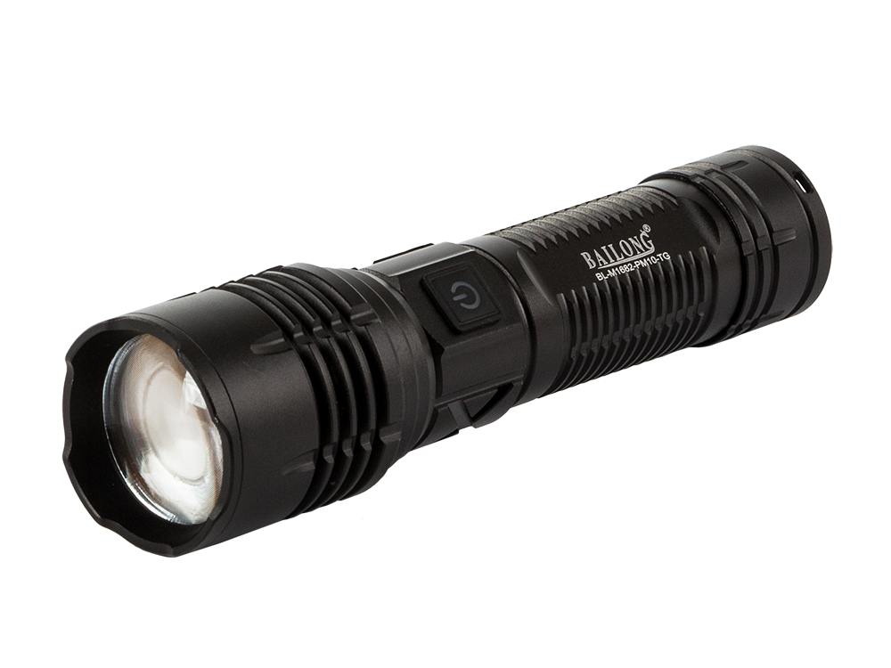 Taktinis žibintuvėlis bailong strong led pm10-tg zoom