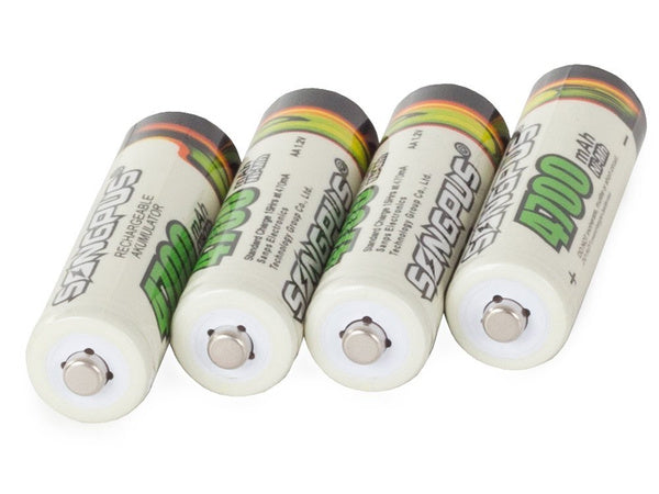 4 vnt. Aa r6 4700mah akumuliatoriai