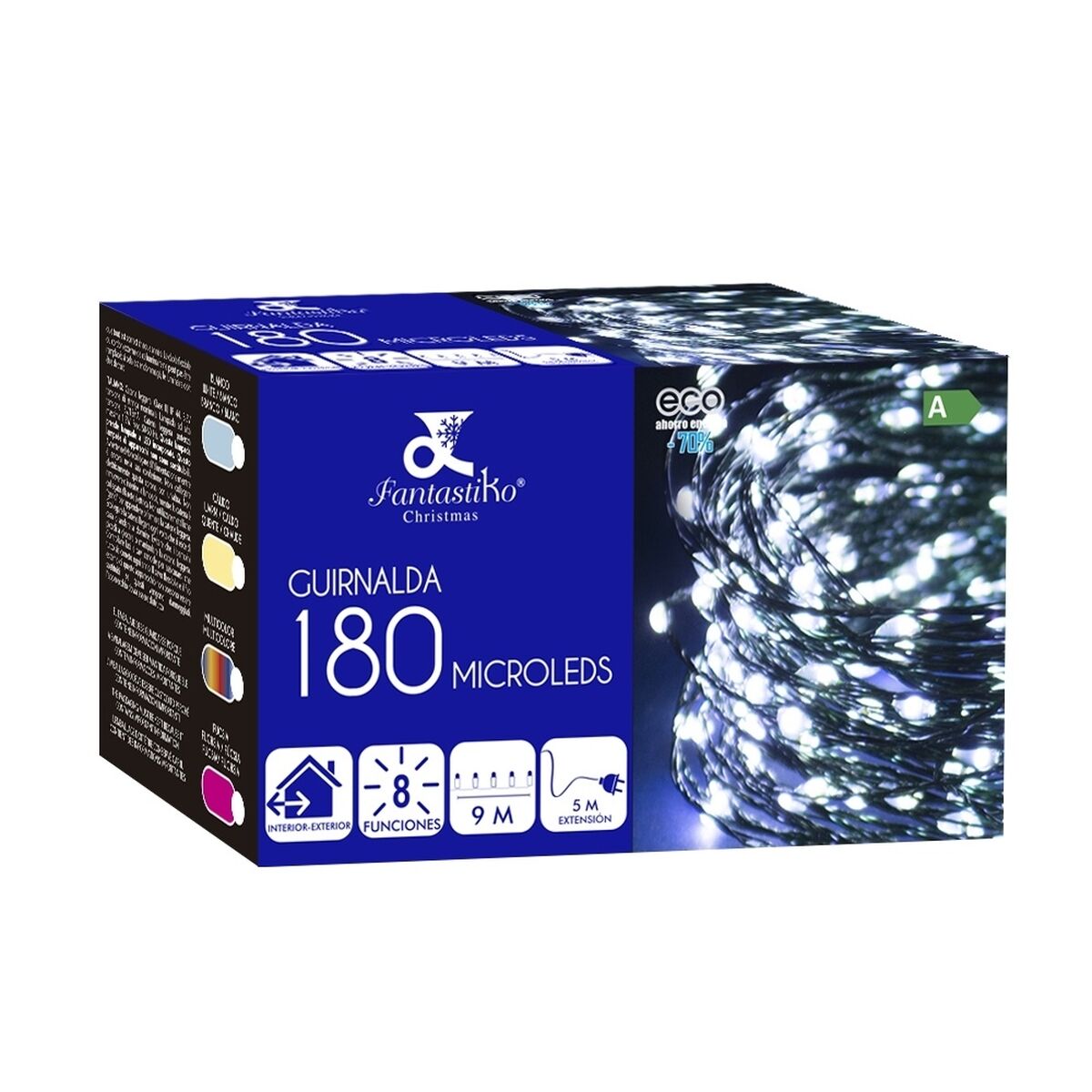 LED žibintai užuolaidoms Spalvotas Metalinis Plastmasinis 15 X 8 X 9 CM