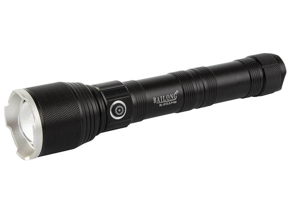 Karinis policijos žibintuvėlis cree xhp160 galia