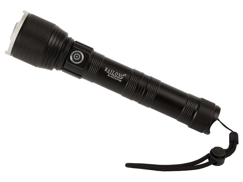 Karinis policijos žibintuvėlis cree xhp160 galia