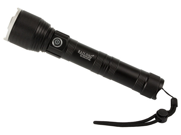 Karinis policijos žibintuvėlis cree xhp160 galia