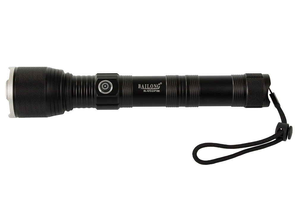 Karinis policijos žibintuvėlis cree xhp160 galia