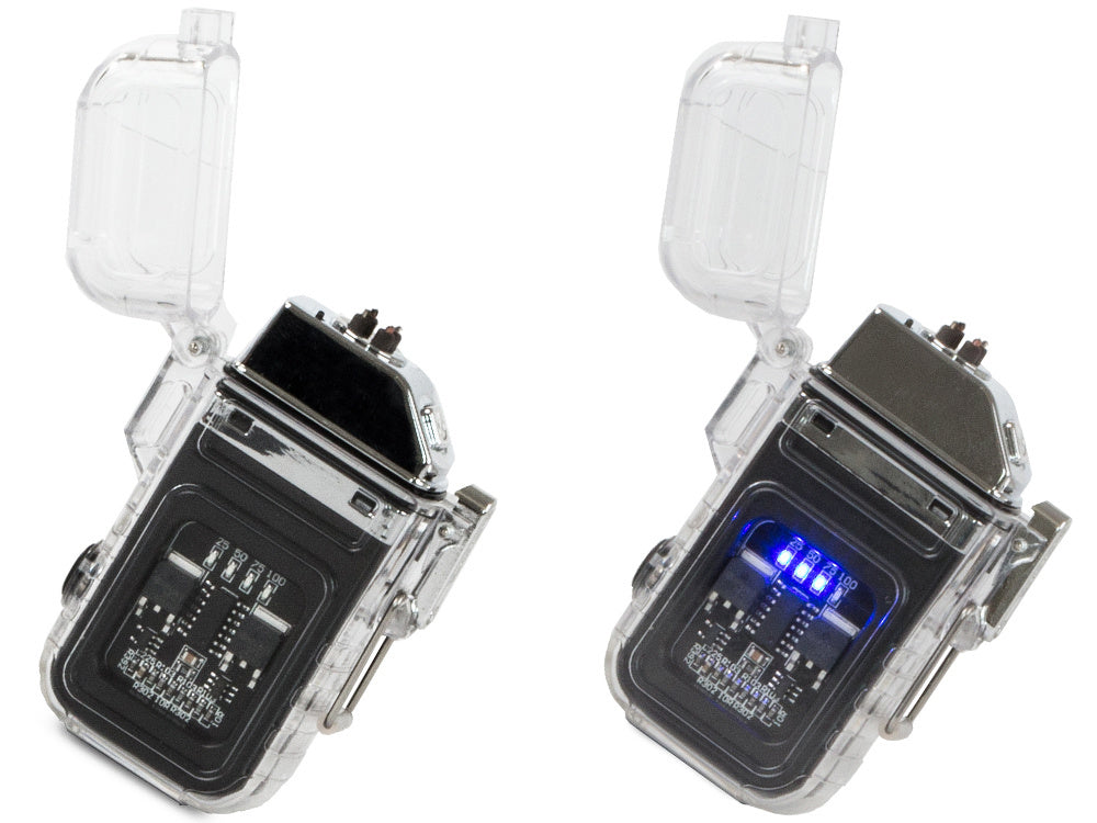 Plazminis žiebtuvėlis su led lempa elektrinis usb