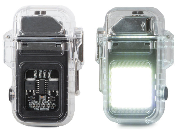 Plazminis žiebtuvėlis su led lempa elektrinis usb