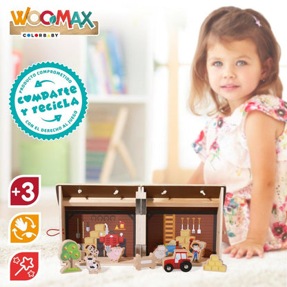 Playset Woomax Ūkis 9 Dalys 4 vnt. 19 x 18 x 19 cm