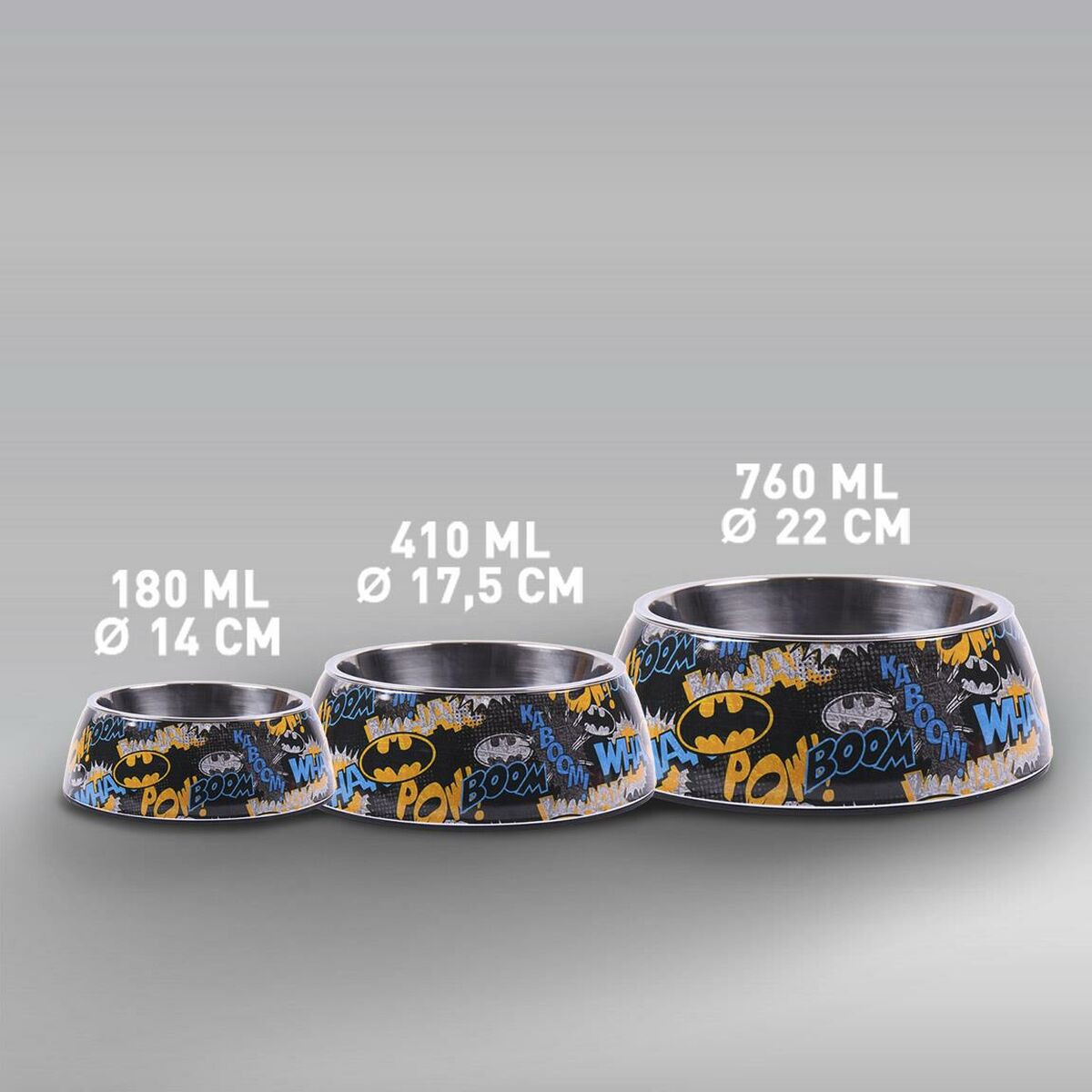 Šunų maisto indas Batman Melaminas 180 ml Juoda Metalinis