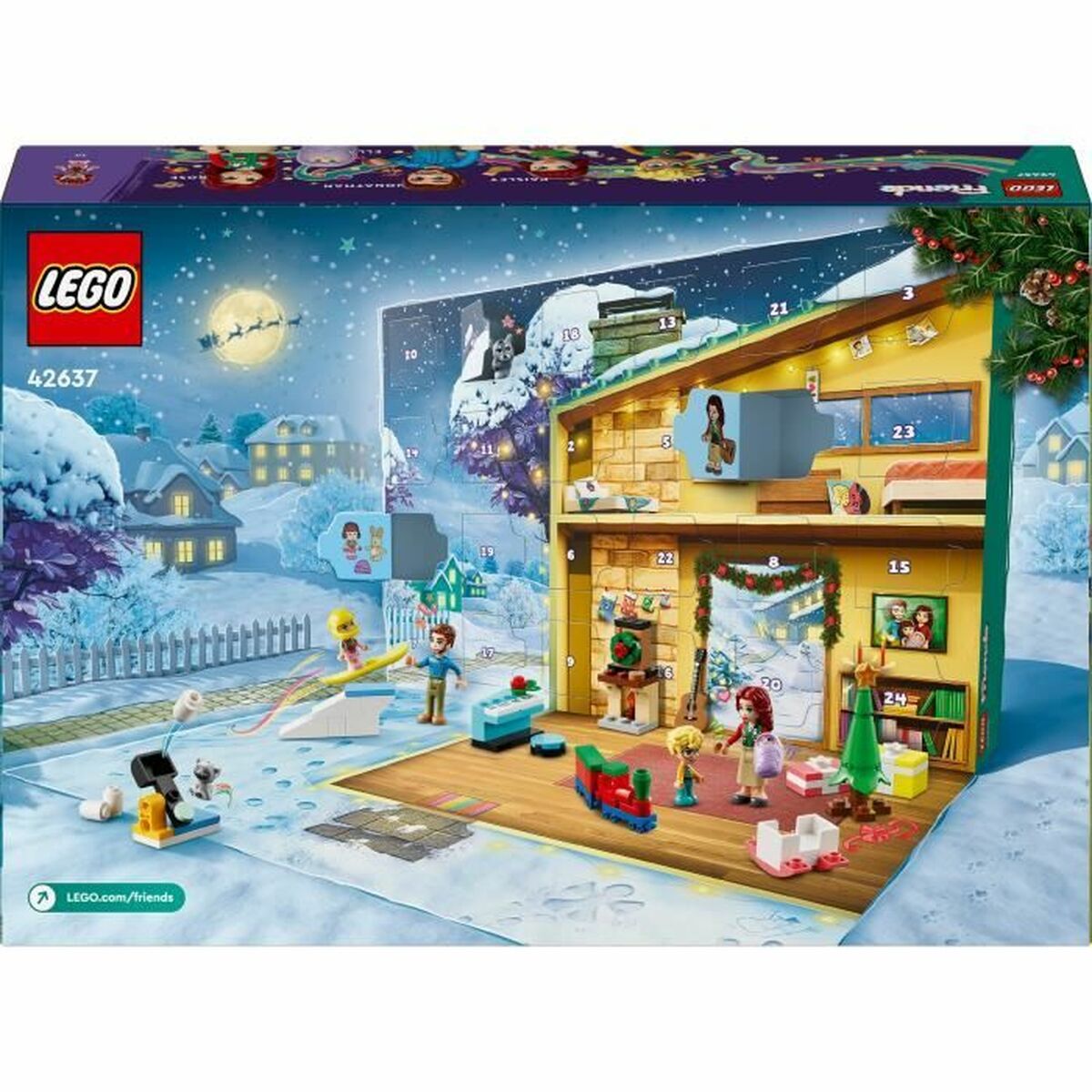 Statybos rinkinys Lego 42637 Advent Calendar 2024 Gifts Before Christmas Spalvotas