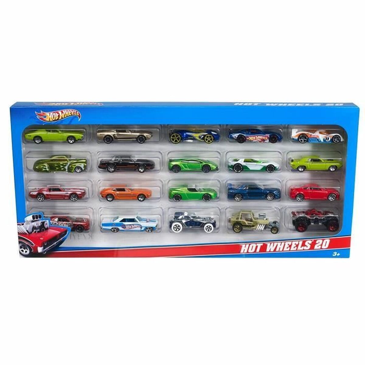 Transporto priemonių žaidimo rinkinys Hot Wheels H7045 (20 vnt.)