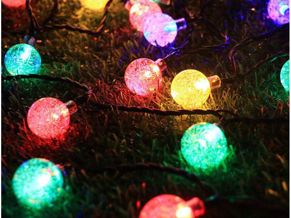 Sodo girliandų žibintai 20 vadovaujama saulės daugiaspalvė