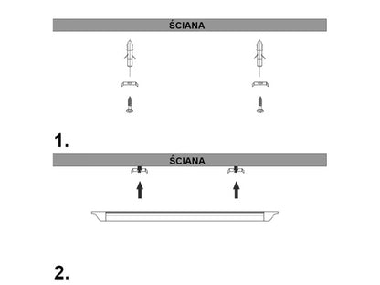 Paviršinis led šviestuvas 120cm 28w