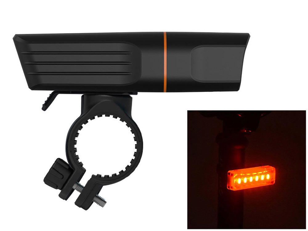 Dviračių šviesos priekinis galinis led dviračių rinkinys usb