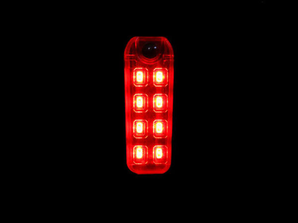 Dviračių galinis žibintas led usb dviračių šviesa
