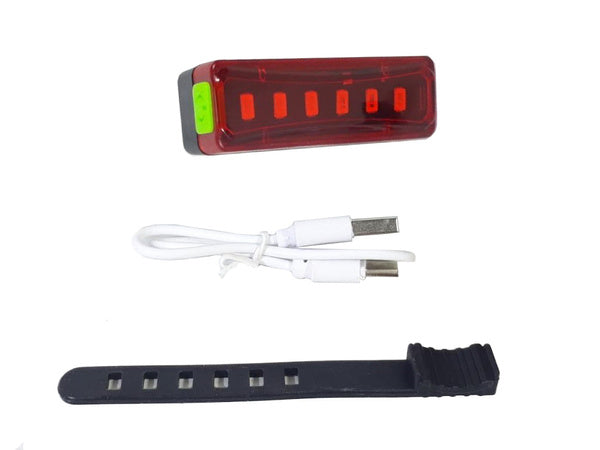 Galinis dviračio led žibintas usb dviračių šviesa