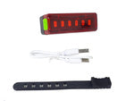 Galinis dviračio led žibintas usb dviračių šviesa