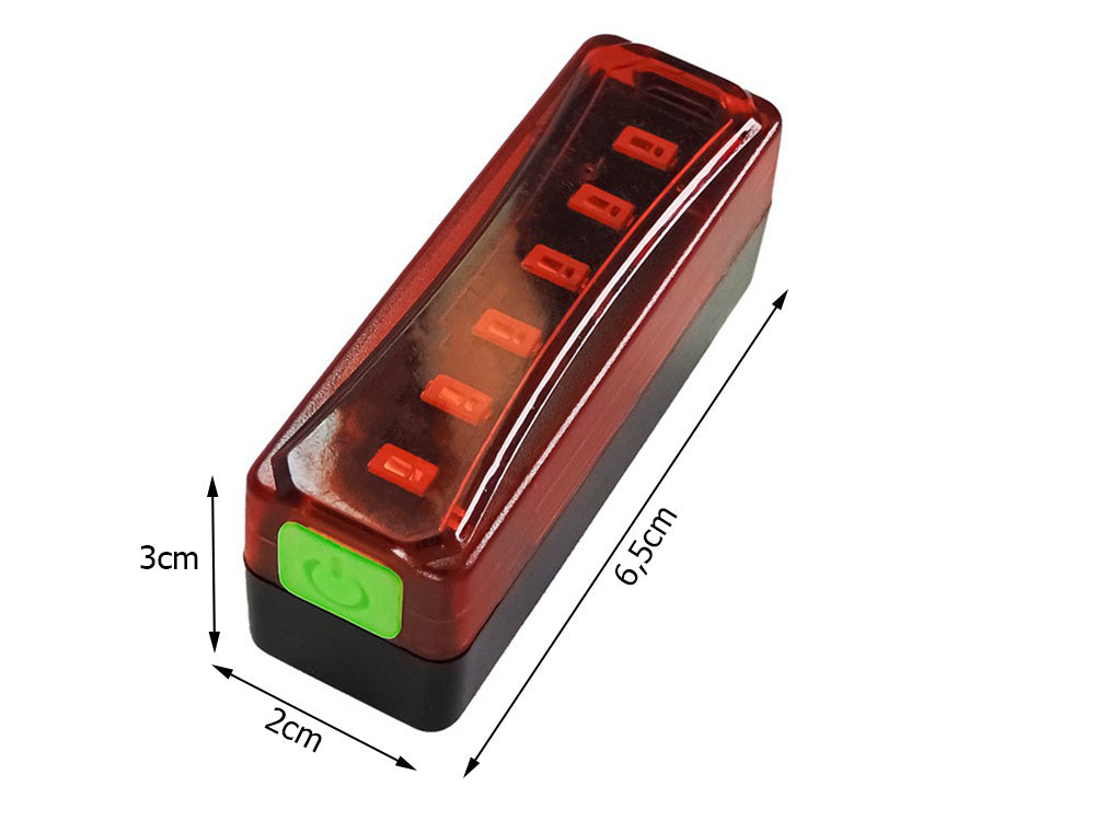 Galinis dviračio led žibintas usb dviračių šviesa