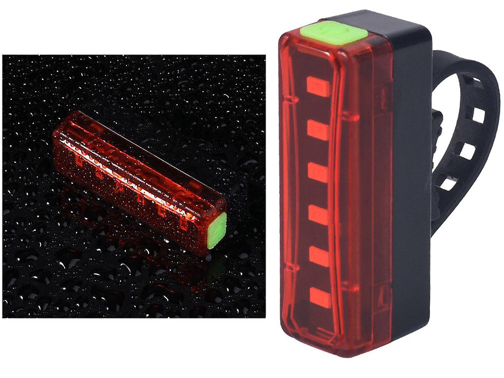 Galinis dviračio led žibintas usb dviračių šviesa