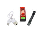 Galinis dviračio led žibintas usb dviračių šviesa
