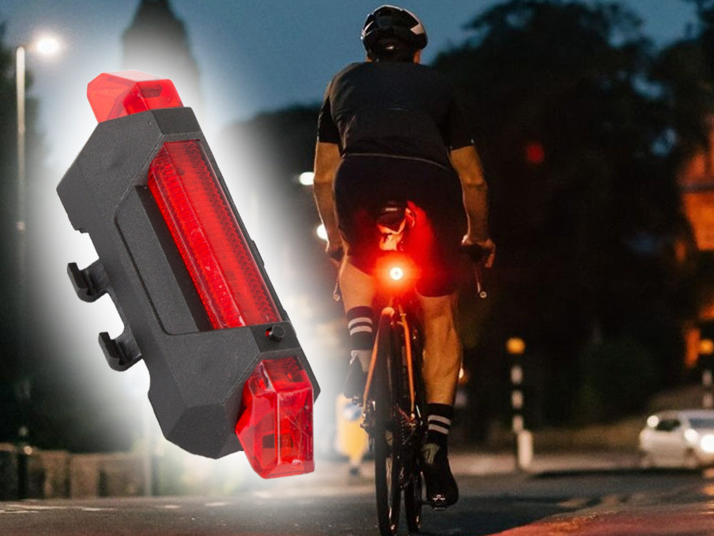 Vadovaujama dviračių šviesos rinkinys galinis priekinis usb dviračiui
