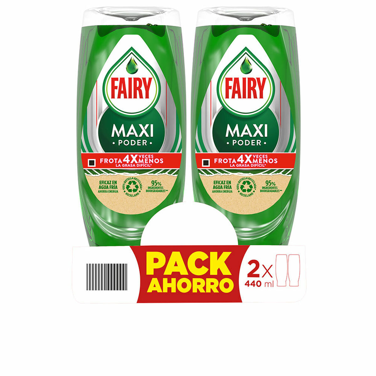 indų plovimo skystį Fairy Maxi Poder 2 x 440 ml