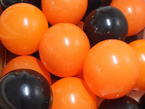 Helovino balionų rinkinys juodai oranžinis 20vnt.