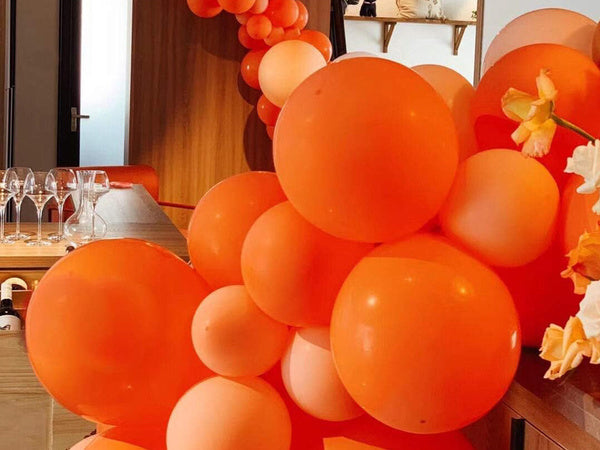 Helovino balionų rinkinys juodai oranžinis 20vnt.