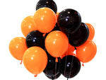 Helovino balionų rinkinys juodai oranžinis 20vnt.