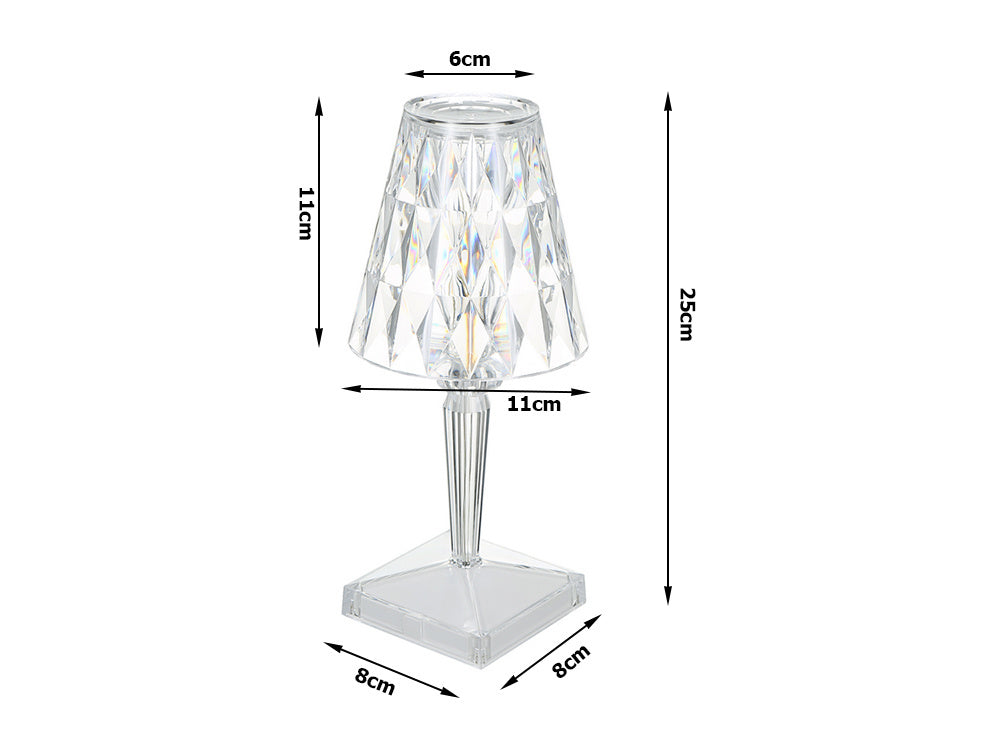 Stalinė lempa led krištolo rgb usb nuotolinio valdymo pultas
