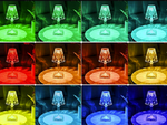 Stalinė lempa led krištolo rgb usb nuotolinio valdymo pultas