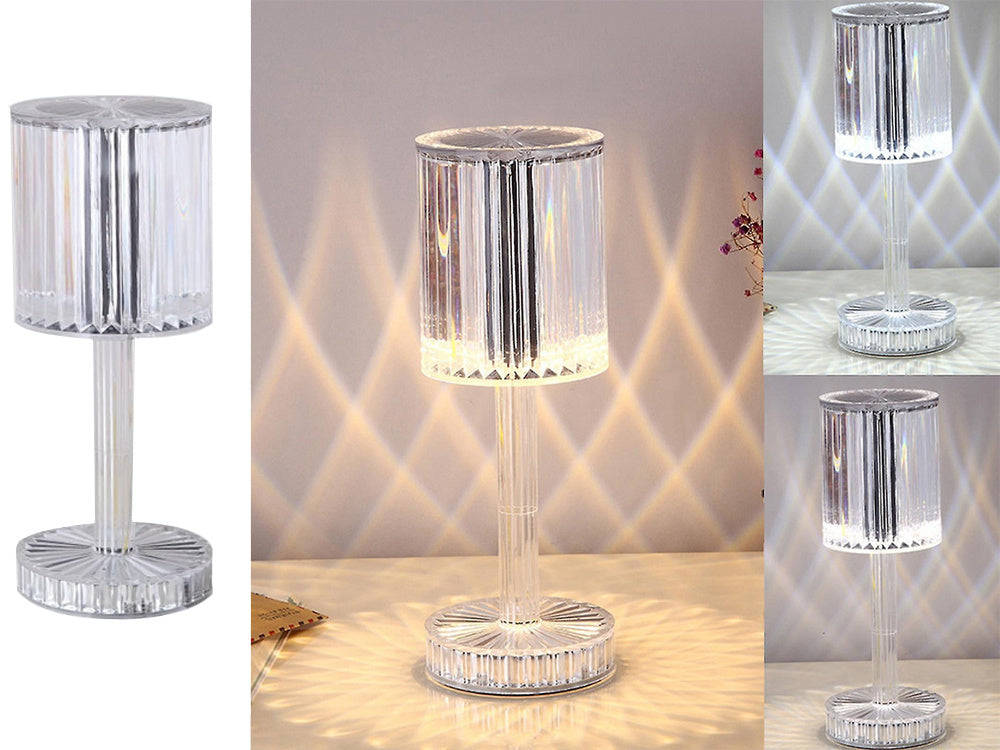 Stalinė lempa led krištolo rgb usb nuotolinio valdymo pultas