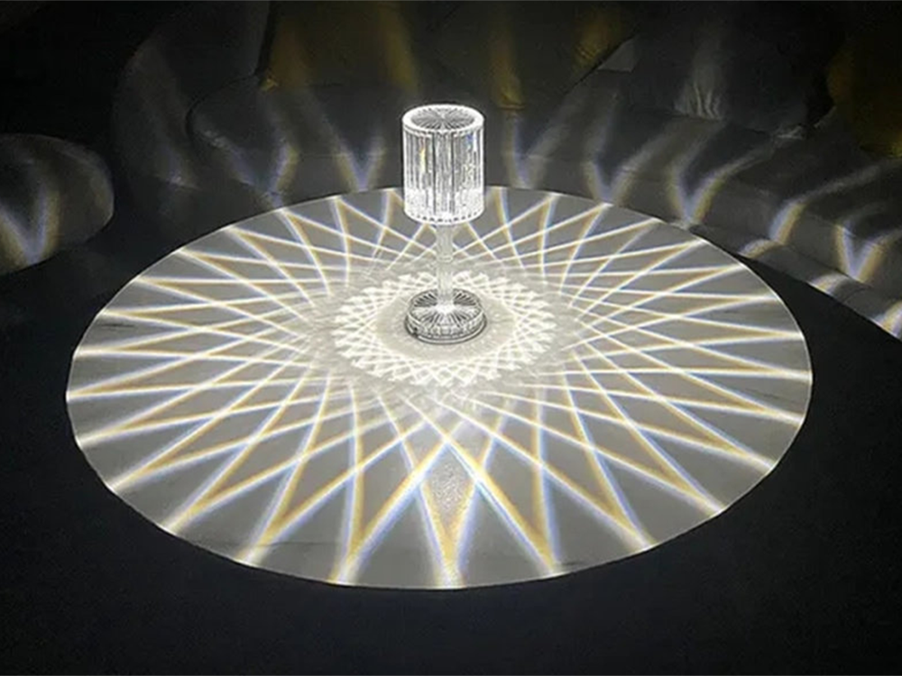 Stalinė lempa led krištolo rgb usb nuotolinio valdymo pultas