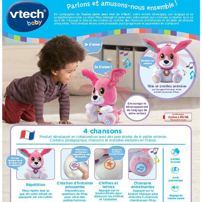 Pliušinis žaislas, leidžiantis garsus Vtech Baby Doggie Talk to me (FR) Šuo