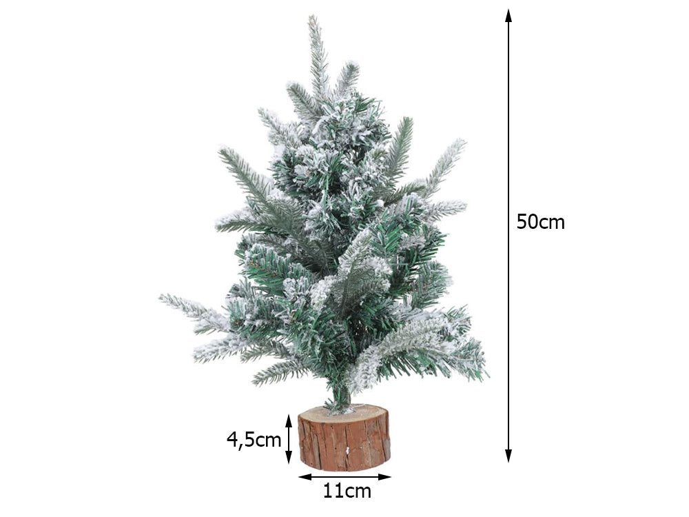 Dirbtinė kalėdų eglutė sniegas mažas 50cm stalo apdaila