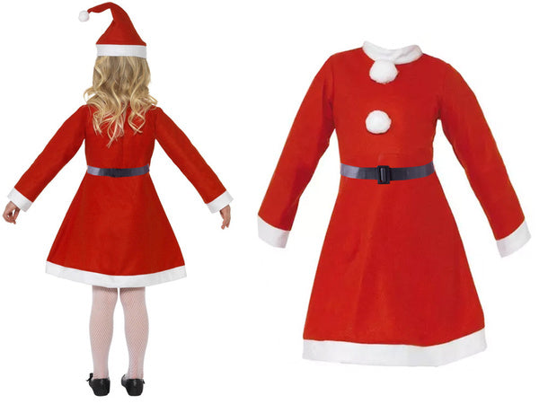 Santa claus kostiumas mergaitei kepurė